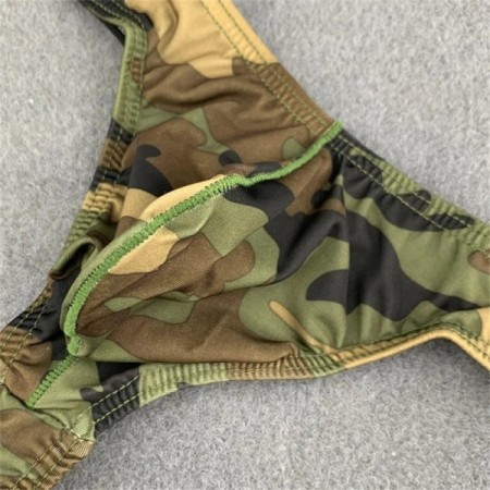 Personality Camouflage Thong for Men Print Low Rise Pouch G-string Und Personality Camouflage Thong for Men Print Low Rise Pouch G-string Und