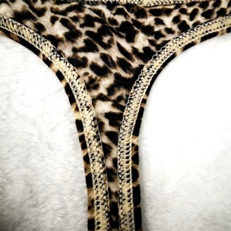Brand Mens Pouch Bikini Underwear Leopard Printed Bulge Thong Men Plus Brand Mens Pouch Bikini Underwear Leopard Printed Bulge Thong Men Plus