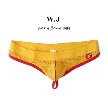 WJ Man Thongs Low Waist Nylon Mesh Breathable Men's Thong T Briefs WJ Man Thongs Low Waist Nylon Mesh Breathable Men's Thong T Briefs