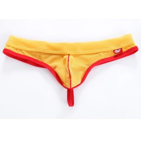 WJ Man Thongs Low Waist Nylon Mesh Breathable Men's Thong T Briefs WJ Man Thongs Low Waist Nylon Mesh Breathable Men's Thong T Briefs