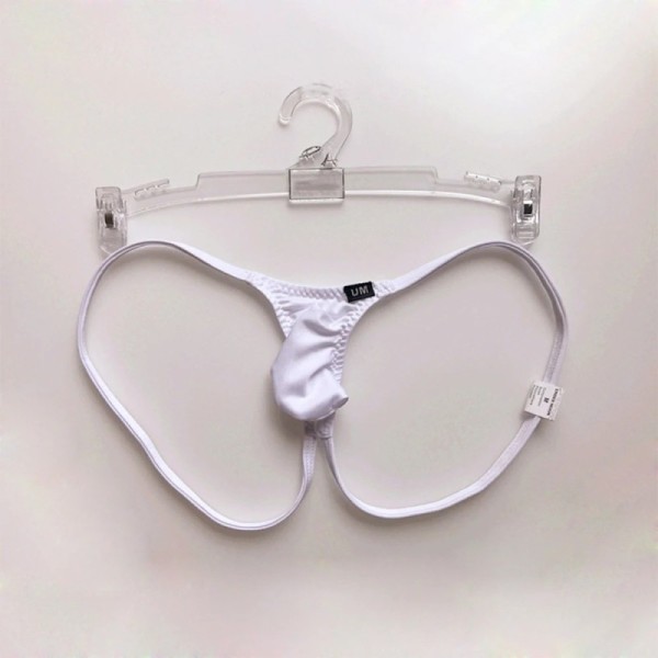 Bare Buttocks Panties Men Ice Silk Thin Jock Strap Supporter Backless Thong Sexy Underwear Male Briefs Penis Pouch Underpants