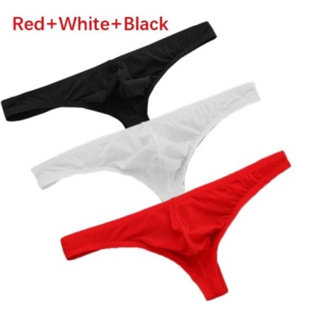 3Pcs/set Ice Silk Panties Ultra-thin T-Back Tanga Breathable Underpant 3Pcs/set Ice Silk Panties Ultra-thin T-Back Tanga Breathable Underpant