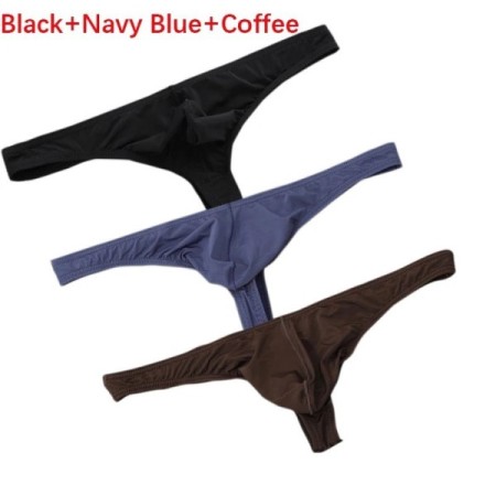 3Pcs/set Ice Silk Panties Ultra-thin T-Back Tanga Breathable Underpant 3Pcs/set Ice Silk Panties Ultra-thin T-Back Tanga Breathable Underpant