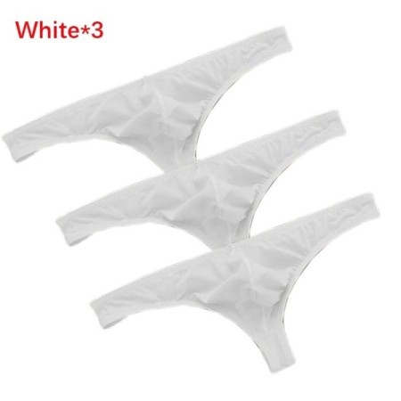 3Pcs/set Ice Silk Panties Ultra-thin T-Back Tanga Breathable Underpant 3Pcs/set Ice Silk Panties Ultra-thin T-Back Tanga Breathable Underpant