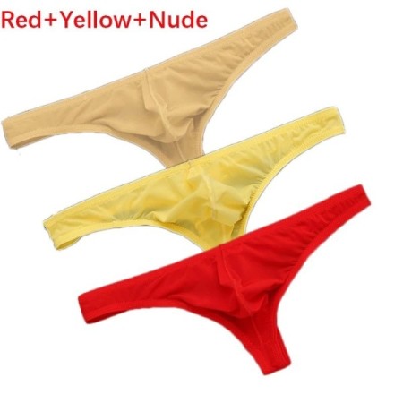 3Pcs/set Ice Silk Panties Ultra-thin T-Back Tanga Breathable Underpant 3Pcs/set Ice Silk Panties Ultra-thin T-Back Tanga Breathable Underpant