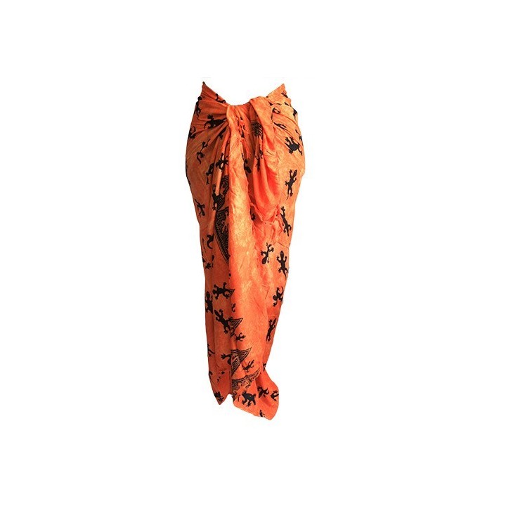 Bali Gecko Sarongs - Orange