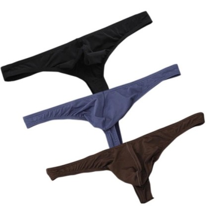 3Pcs/set Ice Silk Panties Ultra-thin T-Back Tanga Breathable Underpant 3Pcs/set Ice Silk Panties Ultra-thin T-Back Tanga Breathable Underpant