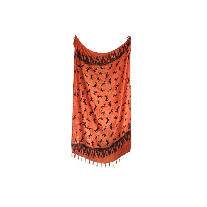 Bali Gecko Sarongs - Orange