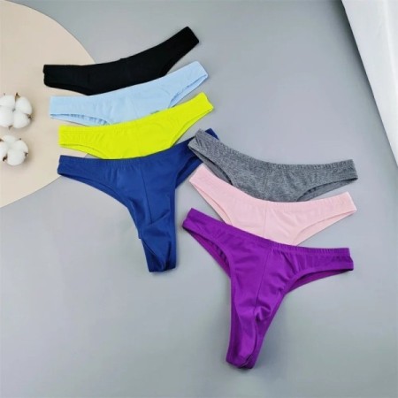 Sexy Thongs Underwear for Men Bikini Briefs Shorts BIG U-convex Pouch 
