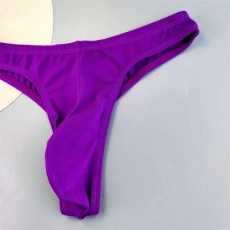 Sexy Thongs Underwear for Men Bikini Briefs Shorts BIG U-convex Pouch 