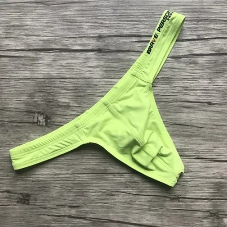 Men's underwear youth low rise sexy silky nylon thong men's T-pants