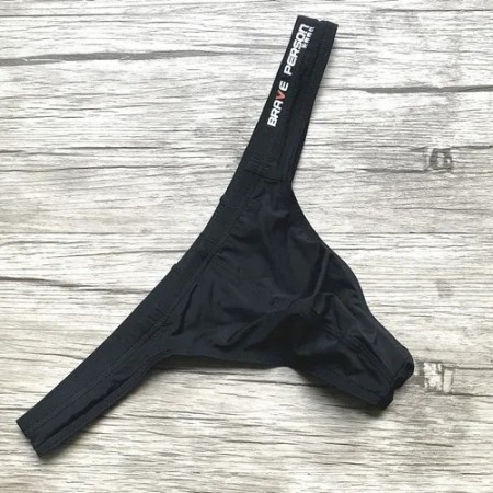 Men's underwear youth low rise sexy silky nylon thong men's T-pants