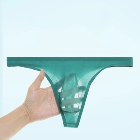 Seamless Transparent Panties Ice Silk Ultra-thin Sexy Penis Pouch Men Seamless Transparent Panties Ice Silk Ultra-thin Sexy Penis Pouch Men