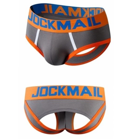JOCKMAIL Sexy Men Underwear BOTTOMLESS Briefs Men Thong G-strings Tang JOCKMAIL Sexy Men Underwear BOTTOMLESS Briefs Men Thong G-strings Tang