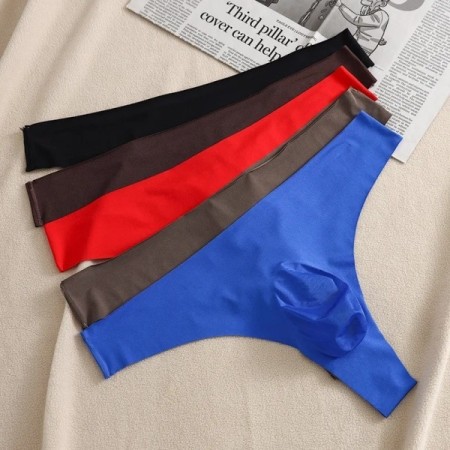 Men Sexy Breathable Underwear T-Back G-string Panties Seamless Ultra-t Men Sexy Breathable Underwear T-Back G-string Panties Seamless Ultra-t
