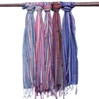 Indian Boho Scarves - 22x72cm - Random Purples