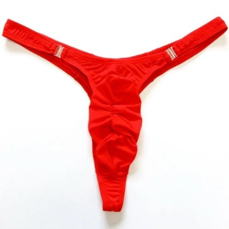 Sexy Men's Thongs Elastic Solid Color T-Back Breathable Underwear Pump Sexy Men's Thongs Elastic Solid Color T-Back Breathable Underwear Pump
