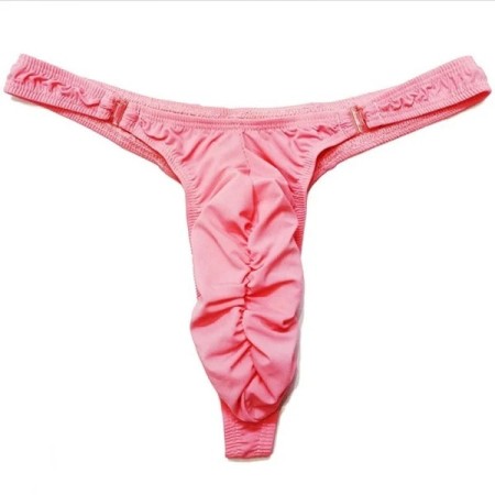 Sexy Men's Thongs Elastic Solid Color T-Back Breathable Underwear Pump Sexy Men's Thongs Elastic Solid Color T-Back Breathable Underwear Pump