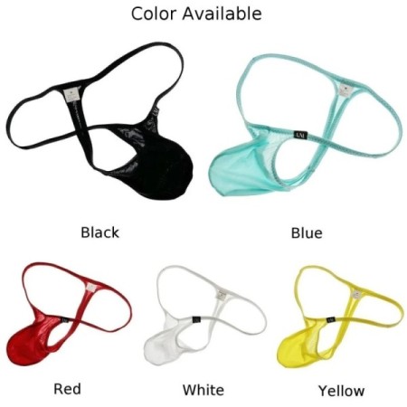 New Men Super Thin Transparent Low Rise Thong Solid Panties Comfort Po New Men Super Thin Transparent Low Rise Thong Solid Panties Comfort Po