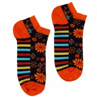 M/L Hop Hare Bamboo Socks Low (7. 5-11. 5) - Mandala Flowers