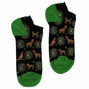 M/L Hop Hare Bamboo Socks Low (7. 5-11. 5) - Moonlight Wolfs
