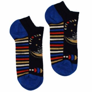 M/L Hop Hare Bamboo Socks Low (7. 5-11. 5) - Lunar Phases