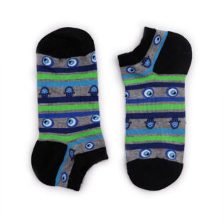 S/M Hop Hare Bamboo Socks Low (3. 5-6. 5) - Evil Eye & Hamsa