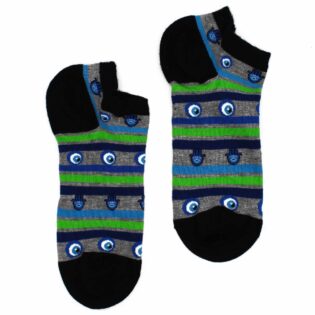 M/L Hop Hare Bamboo Socks Low (7. 5-11. 5) - Evil Eye & Hamsa