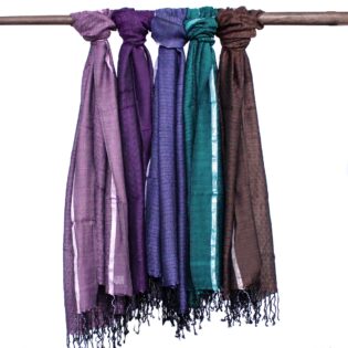 Varanasi Scarves - 22x72cm - Wild Green