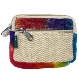 Tie-Dye Hemp Square Pouch