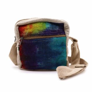 Tie-Dye Hemp Messegner Bag 1 Zip