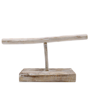 Single Branch Jewllery Stand - Whitewash