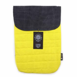Laptop Padded Pouch - Crazy Yellow - 14oz Stonewash