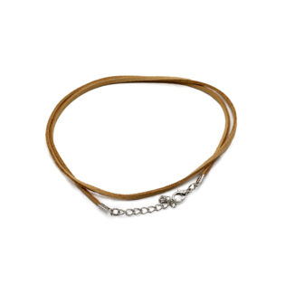 Faux Leather Pendant Cord - 2. 5mm x 55cm - Tan A120