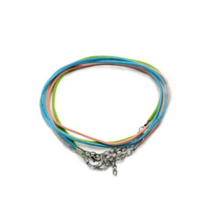 Faux Leather Pendant Cord - 2. 5mm x 55cm - Assorted (10 colours)