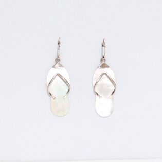 Shell & Silver Earrings - Flip-flops- MOP